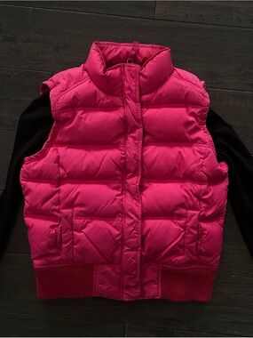 Girls Pink Puffer Vest
